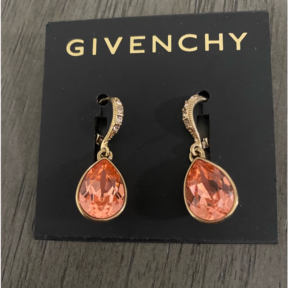NWT Givenchy Peach Teardrop earrings